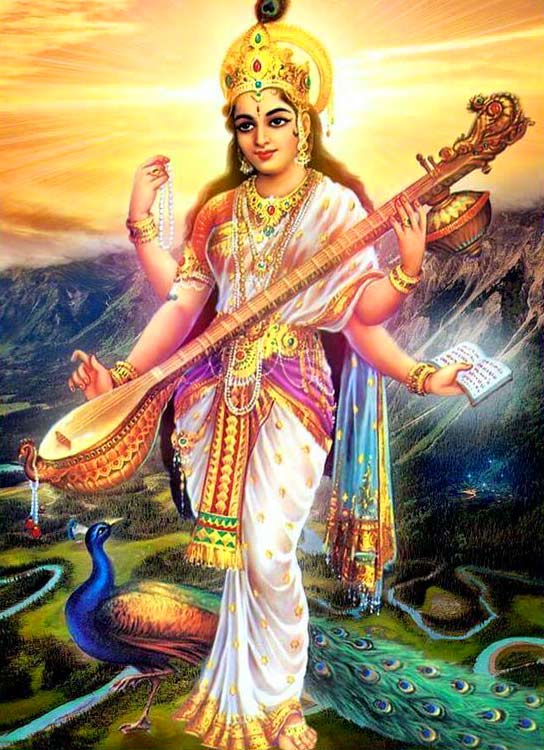 Goddess Saraswati Images.