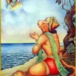 Hanuman Seeking Blessing of Lord Rama