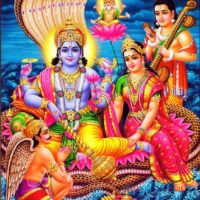 Lord Vishnu & Laskhmi Image