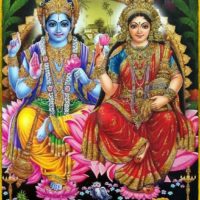 Goddess Lakshmi with Lord Vishnu
