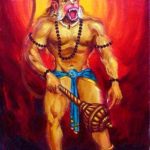Roaring Lord Hanuman