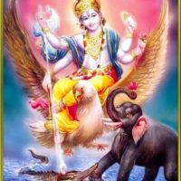 Lord Vishnu Rescuing Elephant