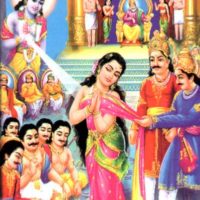 God Krishna Helping Drauipathi in Mahabharatha