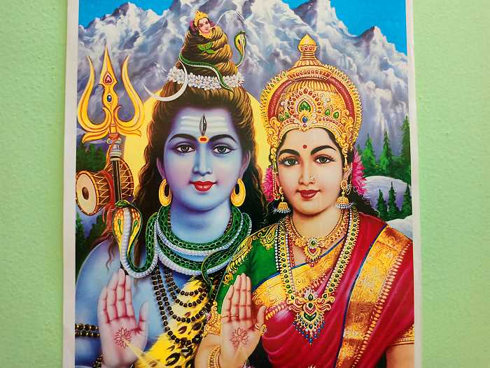 Lord Shiva and Goddess Parvathi