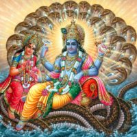 God Laxmi Mata with Lord Vishnu (1024x768)