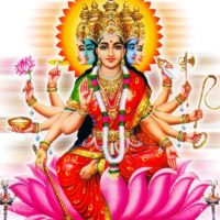 Goddess Lakshmi with 10 hands