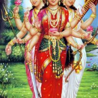 Tridevi (Trinity of Hindu Goddesses)
